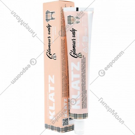 Зубная паста для девушек «Klatz glamour only» молочный шейк, 75 мл