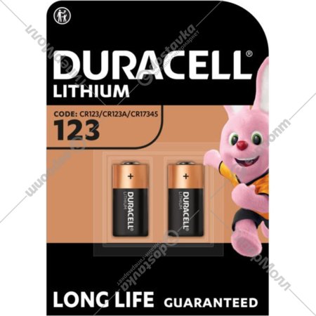 Батарейка «Duracell» Lithium CR123A BL