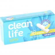 Тампоны гигиенические «Clean Life» Super, 16 шт