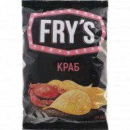 Чипсы «Fry's» вкус краба, 130г