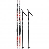 Комплект беговых лыж «STC» Step SNS WD, 180/140, красный