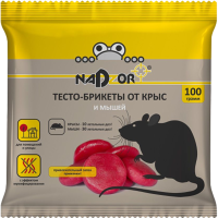 

Тесто-брикет"NADZOR"(крыс/мыш.100г/50)