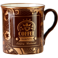 

Кружка фарфоровая"COFFEE"310мл кор.ф/зол