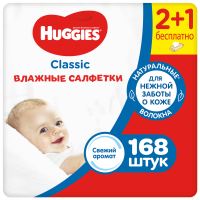 

Салф.вл.дет."HUGGIES"(CLASSIC)3x56 шт