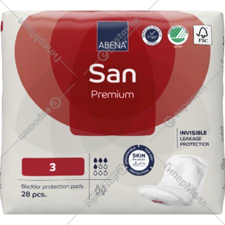 Прокладки урологические «Abena» San 3 Premium, 28 шт