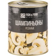 Шампиньоны конс.«FISH&FOOD»(резаные)400г