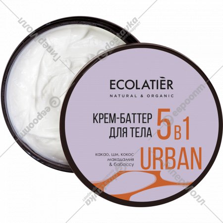 Крем-баттер для тела «Ecolatier Urban» какао, кокос, макадамия, 380 мл