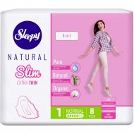 Прокладки женские гигиенические «Sleepy Natural» Slim Extra Thin Normal, 8 шт