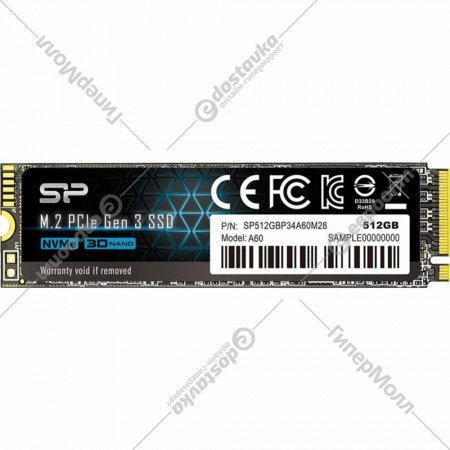 Диск SSD «Silicon Power» P34A60 SP512GBP34A60M28