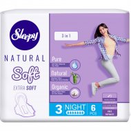 Прокладки женские гигиенические «Sleepy Natural» Soft Extra Soft, 6 шт