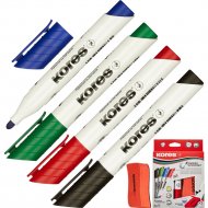 Набор маркеров «Kores» 4 цвета + щетка