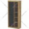 Шкаф с витриной «Интерлиния» Loft, LT-ШВ1, антрацит/дуб золотой