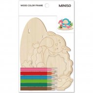 Раскраска по дереву «Miniso» 2011887610105, 13, 4х10, 4 см, кит