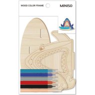 Раскраска по дереву «Miniso» 2011887612109, 13, 8х11, 6 см, акула