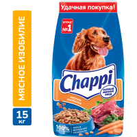 

Корм для собак "ЧАППИ" (мясн.изоб) 15 кг