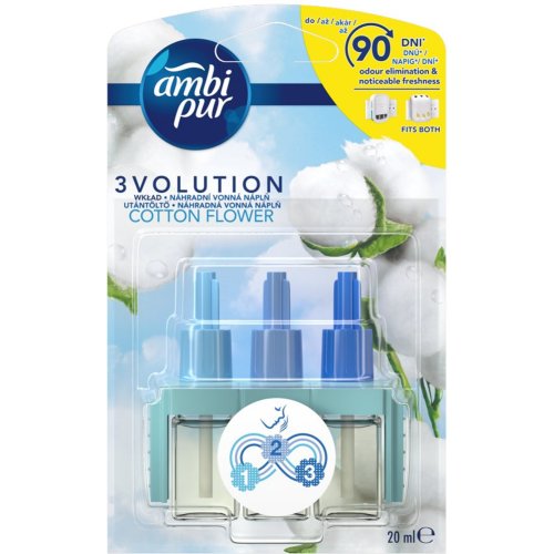 Освежитель воздуха «Ambi Pur» 3Volution Cotton Flower, 20 мл