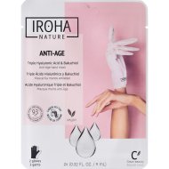 Маска для рук «Iroha Nature» Anti-Age Hand Mask, с гиалуроновой кислотой и бакучиолом, 18 мл