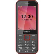 Мобильный телефон «Texet» TM-302, черный/красный