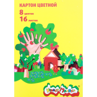 

Картон"Каляка-Маляка"(А4 8 цв.16л.немел)