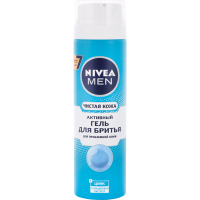 

Гель для бритья"NIVEA"(Чистая Кожа)200мл