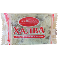 

Халва "Азовская к.ф." Подсолн/какао,350г