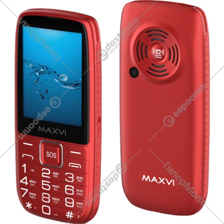 Мобильный телефон «Maxvi» B32, красный