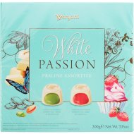 Набор конфет«Vergani» White Passion, фисташки и клубника, 200 г