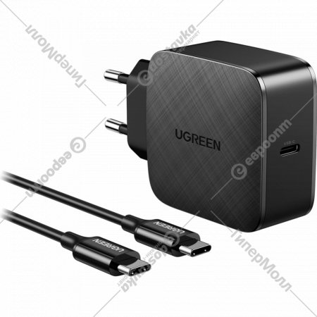 Сетевое зарядное устройство «Ugreen» CD217, 40156, black