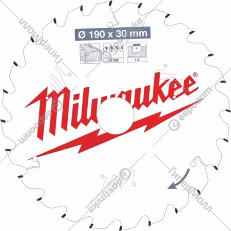 Пильный диск «Milwaukee» для циркулярных пил, 4932471303