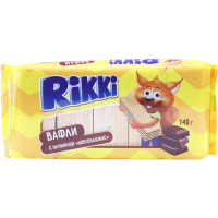 

Вафли с начинкой "RIKKI"(шоколад)140г