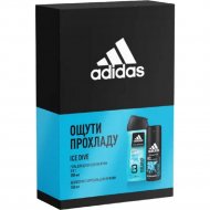 Подарочный набор «Adidas» Ice Dive, дезодорант+гель для душа, 150+250 мл