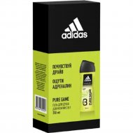 Гель для душа «Adidas» Pure Game, 3 в 1, 250 мл