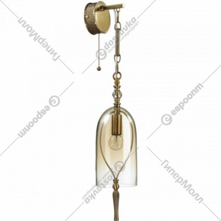 Настенный светильник «Odeon Light» Bell, Neo ODL_EX22 63, 4892/1W, бронзовый/коньячный/стекло