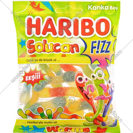 Мармелад жевательный «Haribo» червячки, с фруктовым вкусом, 80 г