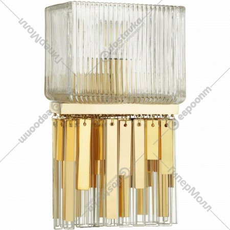 Настенный светильник «Odeon Light» Gatsby, Hall ODL_EX22 59, 4877/1W, золотой/прозрачный/стекло