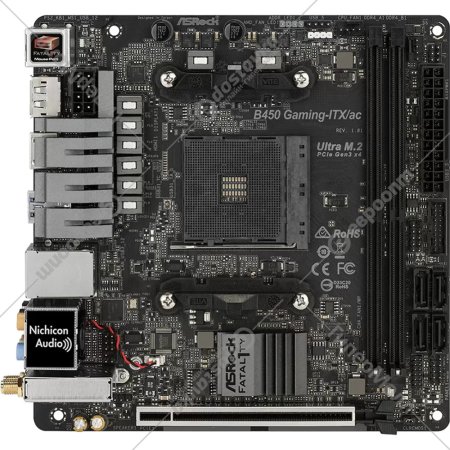 Материнская плата «ASRock» B450 Gaming-ITX/AC