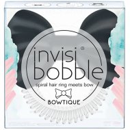 Резинка для волос «Invisibobble» с бантом черная, 1 шт
