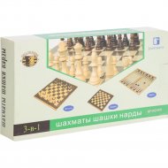 Набор настольных игр «Xinliye» Шахматы, шашки, нарды, W2408