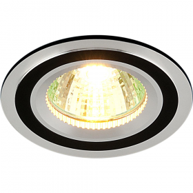 То­чеч­ный све­тиль­ник «Elektrostandard» 5305 MR16 CH/BK, хром/черный, a030361