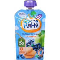 

Пюре "ФРУТОНЯНЯ" (ябл/черник/печ) 90г