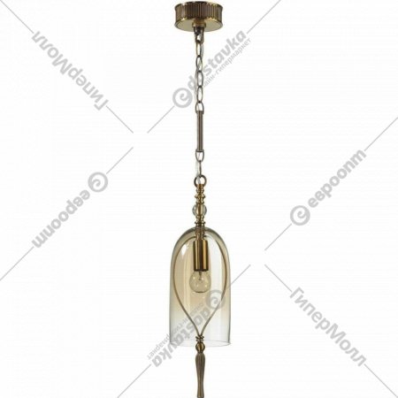 Подвесной светильник «Odeon Light» Bell, Neo ODL_EX22 63, 4892/1, бронзовый/коньячный/стекло