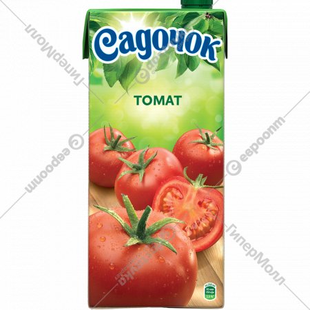 Сок «Садочок» томатный с сахаром и солью, с мякотью, 950 мл