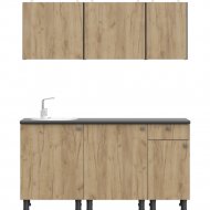 Готовая кухня «SV-мебель» КГ исполнение 1 1.6, дуб золотой/белый