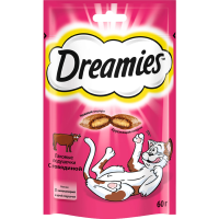 

Лакомство"DREAMIES"(для кошек,говяд)60г