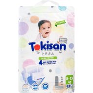 Подгузники детские Tokisan одноразовые, размер L, 8-13 кг, 64 шт