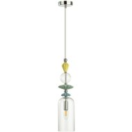 Подвесной светильник «Odeon Light» Bizet, Classic ODL_EX22 71, 4893/1, золото/разноцветный/керамика/стекло