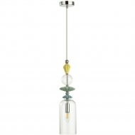 Подвесной светильник «Odeon Light» Bizet, Classic ODL_EX22 71, 4893/1, золото/разноцветный/керамика/стекло