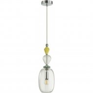 Подвесной светильник «Odeon Light» Bizet, Classic ODL_EX22 71, 4893/1B, золото/разноцветный/керамика/стекло