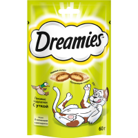 

Лакомство"DREAMIES"(для кошек,утка)60г