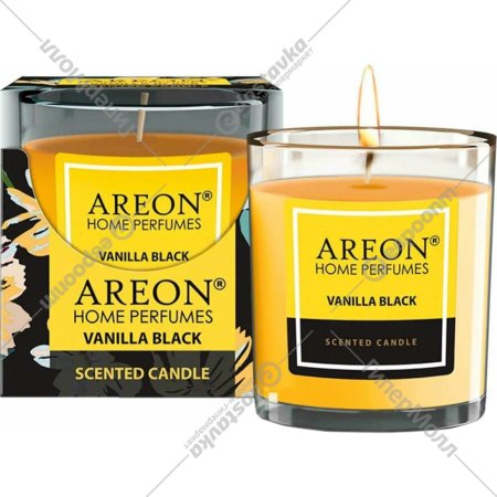 Свеча «AREON» Vanilla Black, CR02, 120 г